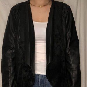 Faux Black Leather Jacket